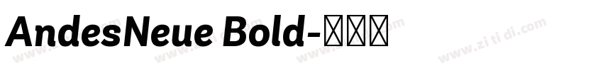 AndesNeue Bold字体转换